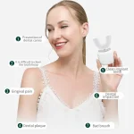 Electric Toothbrush for Adult Automatic USB Charge U-Shaped Toothbrush 360 Degrees Intelligent Rechargeable Toothbrus 3