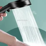 High Pressure Shower Head 3 Modes Adjustable Filter Shower Head Set New Bathroom Shower Head Accessories Sprayer 6