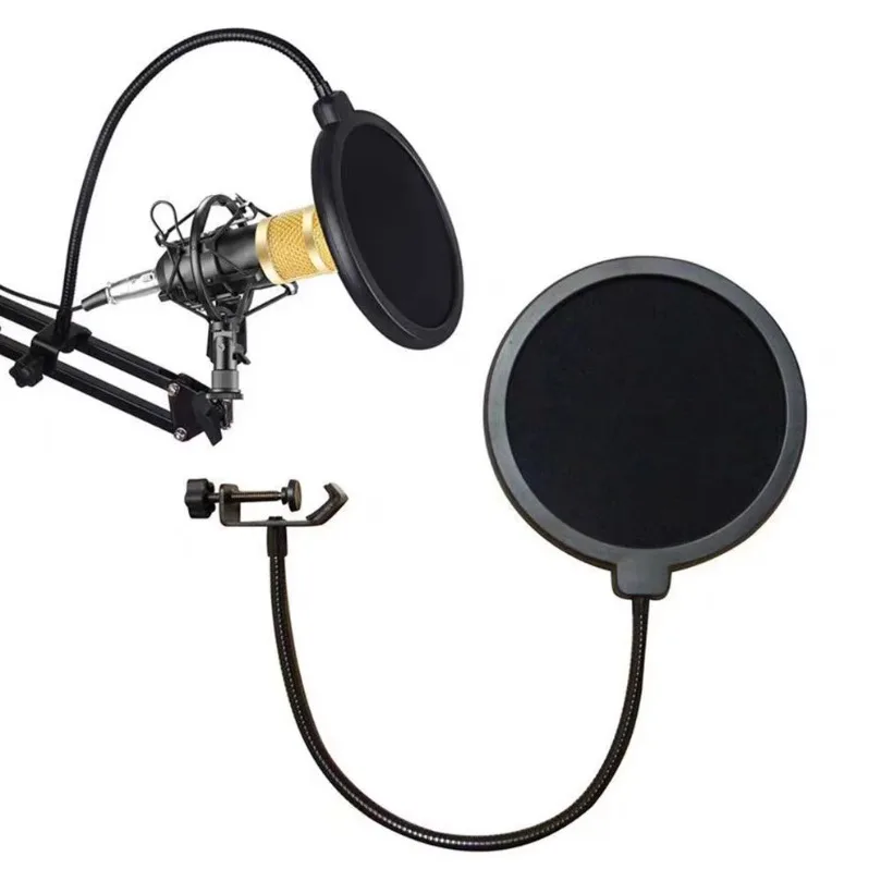 VIKEFON Microphone Accessories Metal PoP Filter Universal Microphone Windshield for Studio Recording Condenser Microphone VIKEFON Microphone Accessories Metal PoP Filter Universal Microphone Windshield for Studio Recording Condenser Microphone