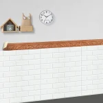 10m/Roll 3D Wall Trim Line Skirting Border Self Adhesive Waterproof Baseboard Wallpaper Wall Sticker For Room Home Decoration 6