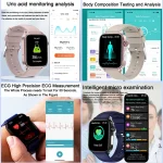 AI Diagnostic Detector Smart Watch Women Blood Lipid and Uric Acid Body Composition Test Women Menstrual Health Tracker 2025 New 2