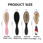 New Style Barber Neck Duster Brush Double-Sided Striped Salon Styling Tools For Hair Removal Facial Beard Clean Shaving Brushes 5