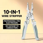 Electrician Pliers with Wire Stripper, Cutter & Separator – Durable Sharp Tool for DIY Cable Repair, Easy to Use, 10-in-1 Design 5