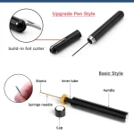 Safety Air Pump Wine Bottle Opener with Foil Cutter Wine Corkscrew Stainless Steel Pin Wine Air Pressure Corkscrew Cork Remover 3
