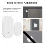 Ewelink Zigbee Door Sensor Wireless Magnetic Window Open Closed Alarm Detector Works With Zigbee2MQTT Alexa Google Need Gateway 3