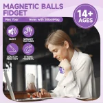 Hand Massage Balls Magnetic Roller Fidget Toys For Anxiety Occupational Therapy Autismo Sensorial Relaxation Stress Reliever 4