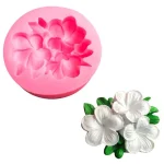 Frangipani Gardenia Flower Silicone Candle Mold DIY Handmade Soap Soy Wax Scented Candle Plaster Ornaments Molds Home Decor 5
