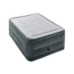 22in Queen High-Rise Inflatable Air Mattress with Built-in Pump, Dura-Beam Comfort Plush for Travel Camping, 600lb Capacity