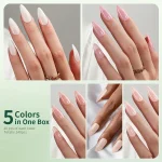 Nailpop 3-IN-1 Nude Natural Soft Nail Tips Set 140PCS Skin Tones Press on Nails Ultra-Fit Gel Nail Extensions Easy Manicure DIY 6
