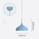 Pendant Lights Retro Industrial Colorful Restaurant Kitchen Home Ceiling Lamps Vintage Hanging Lights Lampshade Decorative Lamps 6