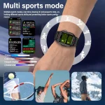 LAXASFIT New Men's Smart Watch LED Flashlight Outdoor Sports Smart Watch Wristwatch Health Monitoring Smart Watch 2