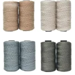 New Summer Crochet Yarn DIY Craft Thread Ice Silk Art Yarn Cord 1.5mm200m Polypropylene Yarn for Hat Doll Sewing Bags Crocheting 5