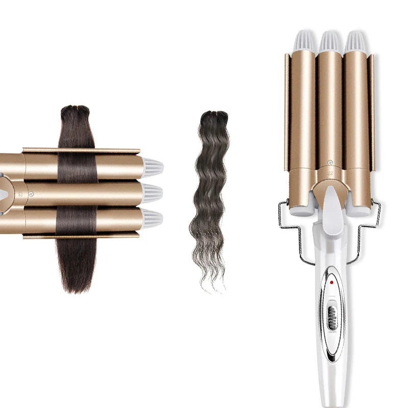 Professional Hair Tools Curling Iron Ceramic Triple Barrel Hair Styler Hair Waver Styling Tools Hair Curlers Electric Curling Professional Hair Tools Curling Iron Ceramic Triple Barrel Hair Styler Hair Waver Styling Tools Hair Curlers Electric Curling