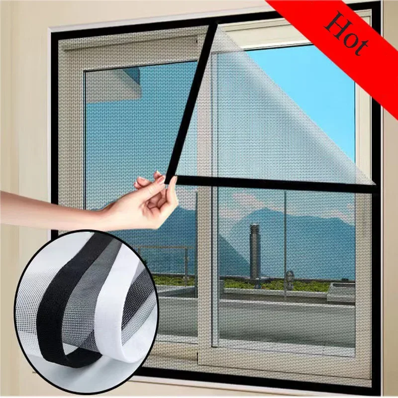 Customized Insect Mosquito Nets for Window Screen Mesh self adhesive anti-mosquito Tulle Invisible Against Mosquitoes and Flies Customized Insect Mosquito Nets for Window Screen Mesh self adhesive anti-mosquito Tulle Invisible Against Mosquitoes and Flies