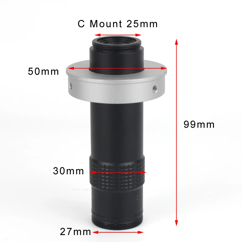 Adjustable Magnification 150X Zoom C Mount Lens working distance 10cm-100cm For HDMI VGA USB Industry Video Microscope Camera Adjustable Magnification 150X Zoom C Mount Lens working distance 10cm-100cm For HDMI VGA USB Industry Video Microscope Camera