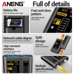 Network Cable Tester ANENG M469D Ethernet Network Analyzer RJ45 RJ11 RJ12 CAT5 UTP LAN Cable Vector Networking Analyzer Tools 5