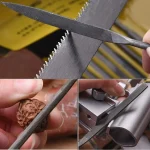 Premium Needle File Set - High-Carbon Steel Files with Non-Slip Ergonomic Handles for Precise Filing on Wood, Plastic, Model 3