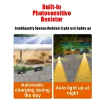 1/6Pcs Solar Wall Light IP65 Waterproof LED Outdoor Spotlight Powered Decoration Porch illumination Fence Balcony Garden 4