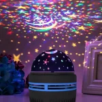 USB Galaxy Projector Aurora RGB 5V Night Lights Auto Rotating Sound Activated DMX Remote Control Home Theater Room Decorations 5