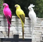 25/35cm Creative Handmade Simulation Parrot Animal Bird Garden Props Decoration Miniature Feather Lawn Doll Ornaments 3