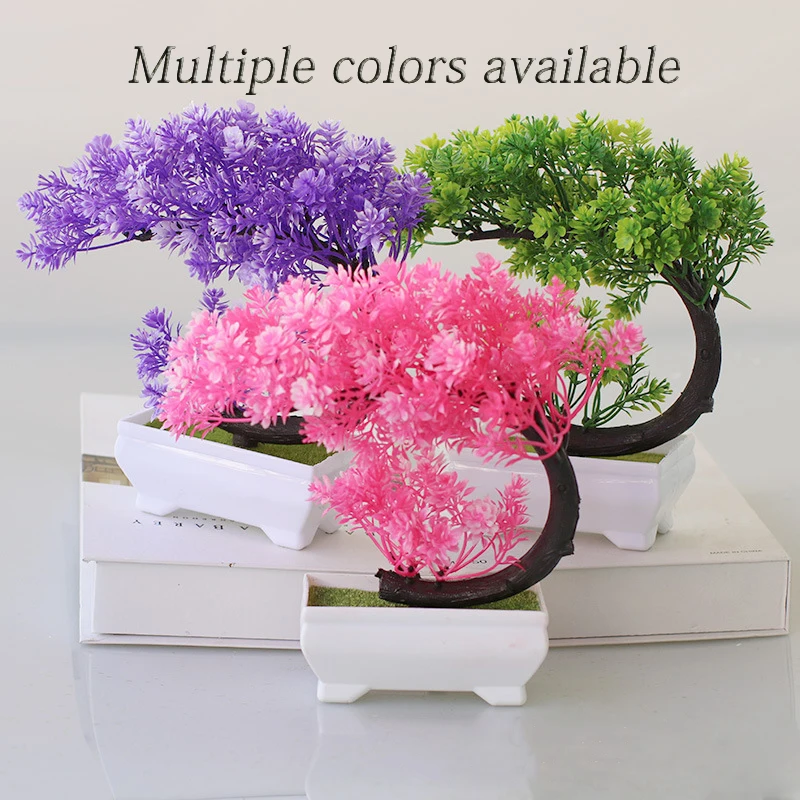 Crescent Style Bonsai Simulation Plant Thousand Layer Flower Bonsai Home Decoration Fake Floral Creative Gift Ornaments Crescent Style Bonsai Simulation Plant Thousand Layer Flower Bonsai Home Decoration Fake Floral Creative Gift Ornaments
