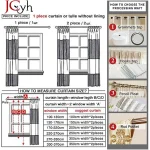 Japan Style Flax Linen Look Tulle Sheer Curtains for Living Room Windows Transparent Voile Curtain for Kitchen Rideaux Customize 6