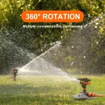 Automatic Garden Watering Lawn Sprinklers 360° Rotation Irrigation Watering System with Nozzle Grass Plant for Farm Outdoor Yard 4