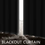 1pc Solid color full shading and sun protection 100% Blackout curtains, bedroom and living room shading curtains 5