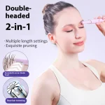 2-in-1 Electric Eyebrow Trimmer And Nose Hair Groomer USB Rechargeable Facial Hair Trimmer Pain-Free Precision Grooming Tool 3