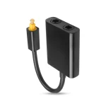 Toslink Splitter 1 in 2 Out Optical Audio Splitter Cable Digital Optical Cable SPDIF Optical Audio Distributor For Multimedia 5