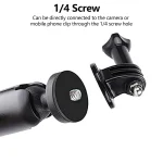 Motorcycle Handlebar Mount Aluminum Alloy Bike Holder For GoPro Hero 13 12 11 10 9 8 Insta360 DJI Osmo Action Camera Accessories 4