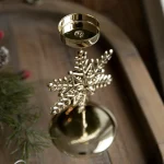 Christmas Golden Wrought Iron Candlestick Star Elk Christmas Tree Candle Holder Merry Christmas New Year Table Decoration 3