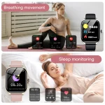 LAXASFIT 2025 New Smart Watch Bluetooth Call Message Reminder 24 Hour Health Monitoring Smart Watch Gift for Men and Women 5
