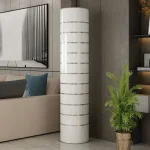 High-tech Ozone Intelligent Rotatable Shoe Cabinet 360° Home Storage Shoe Rack High Cylindrical Shoe Cabinet Entrance Furniture 3