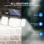 New 366LED Solar Outdoor Lights Solar Powered Security Light Motion Sensor 234LED Wall Light IP65 Waterproof Garden 2