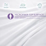 1pc Crib Mattress Protector Smooth Waterproof Mattress Cover Washable Anti Mites Bed Cover 2