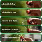 KESLA Garden Drip Irrigation Automatic Watering System Kit 1/4'' Nozzles for Bonsai Pot Plant Lawn Flower Vegetable Greenhouse 3