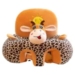 Baby Sofa Support Seat Cover Plush Chair Learn To Sit Comfortable Cartoon Toddler Nest Puff Wash No Stuffing Cradle 5