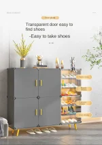 Modern Foldable Cabinets Of Home Living Corridor Multilayer Dust Proof Shoe Storage Rack For Your Room Simplicity Hallway Shelf 5
