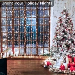 Remote Control USB Fairy Lights 3 4 6 Meters LED Curtain String Lights for Christmas Home Bedroom Decoration Festive Party 5