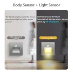 PIR Motion Detector Light Sensor led lights AC 110V-240V Recessed staircase bedroom wall lamp led night light 4