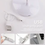LED Desktop Desk Lamp USB Rechargeable Lighting Eye Protection Room Night Light Bedroom Bedside Student Reading Lamp 6