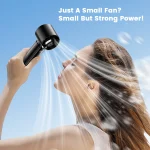 coldSky Portable Handheld Fan High-Speed Cooling Fan 4000mAh Battery Rechargeable Mini Fan Perfect for Beach Travel Vacation 3
