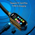 Color Screen Bluetooth 5.4 Earphones Neckband Headphones Wireless Headsets Noise Reduction Earbuds for Live Earphone Monitor 4