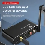 Digital to Analog Audio DAC Converter Adapter Digital SPDIF Optical Coaxial to 3.5mm 3.5 AUX Jack RCA L/R Bluetooth 5.0 Receiver 6