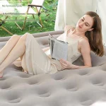 Camping Air bed with Backrest 2 Persons Inflatable Mattress Camping Folding Home Indoor Outdoor Air Cushion 48cm High Bed 3