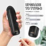 Mini Fan Handheld, 3 Speeds Handheld Fan, 3 in 1 Portable USB Fan with Flashlight Power Bank, for Travel, Home, Women, Makeup 3