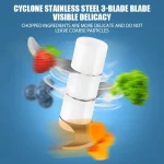 Electric Garlic Masher Portable Kitchen Food Cutter Meat Grinder Mini Garlic Chilli Vegetable Chopper USB Rechargeable Masher 5