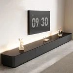 Living Room Console Tv Stands Floor Nordic Shelf Center Mid Century Display Tv Stands Cabinets Suporte Para Tv Home Furniture 5