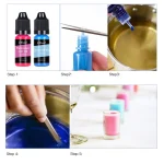 Candle Dyes Kit Liquid Colorant Pigment Set DIY Candle Making Supplies Aromatherapy Soap Soy Wax Dye Candle Mold Coloring 4